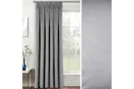 Grey Tape-top Velvet Single Door Curtain Blackout Supersoft Thermal 168x214cm Grey Tape-top Velvet Single Door Curtain Blackout Supersoft Thermal 168x214cm
