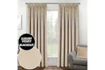 Cream Tape-top Velvet Pair Of Blackout Supersoft Thermal Curtains 168x137cm Cream Tape-top Velvet Pair Of Blackout Supersoft Thermal Curtains 168x137cm