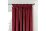 Red Tape-top Velvet Pair Of Blackout Supersoft Thermal Curtains 168x229cm Red Tape-top Velvet Pair Of Blackout Supersoft Thermal Curtains 168x229cm