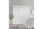 White Plain Textured Voile Louvre Vertical Pleated Window Blind Panel 182x228cm White Plain Textured Voile Louvre Vertical Pleated Window Blind Panel 182x228cm