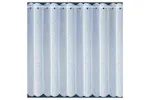 White Plain Textured Voile Louvre Vertical Pleated Window Blind Panel 182x228cm White Plain Textured Voile Louvre Vertical Pleated Window Blind Panel 182x228cm