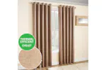 Latte Natural Eyelet Vogue Pair Of Thermal Noise Reducing Room Darkening Curtains 168x229cm Latte Natural Eyelet Vogue Pair Of Thermal Noise Reducing Room Darkening Curtains 168x229cm