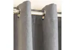 Grey Silver Eyelet Vogue Pair Of Thermal Noise Reducing Room Darkening Curtains 168x137cm Grey Silver Eyelet Vogue Pair Of Thermal Noise Reducing Room Darkening Curtains 168x137cm