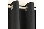 Black Eyelet Vogue Pair Of Thermal Noise Reducing Room Darkening Curtains 117x183cm Black Eyelet Vogue Pair Of Thermal Noise Reducing Room Darkening Curtains 117x183cm