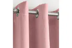 Blush Pink Eyelet Vogue Pair Of Thermal Noise Reducing Room Darkening Curtains 229x183cm Blush Pink Eyelet Vogue Pair Of Thermal Noise Reducing Room Darkening Curtains 229x183cm