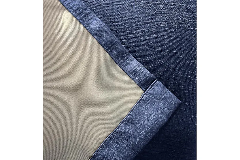Navy Eyelet Vogue Pair Of Thermal Noise Reducing Room Darkening Curtains 168x229cm Navy Eyelet Vogue Pair Of Thermal Noise Reducing Room Darkening Curtains 168x229cm