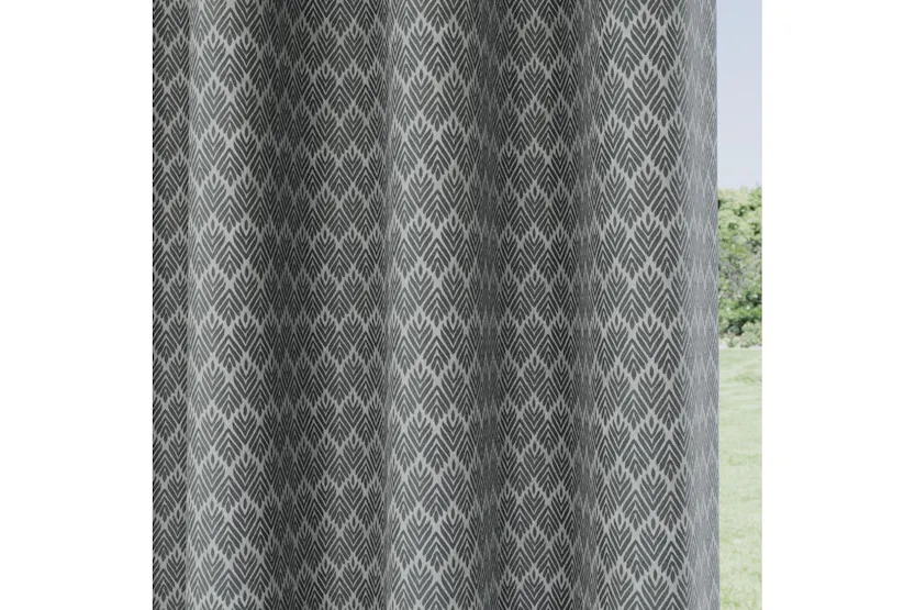 Grey Eyelet Aspen Pair Of Leaf Patterned Thermal Noise Reducing Room Darkening Curtains 168x183cm Grey Eyelet Aspen Pair Of Leaf Patterned Thermal Noise Reducing Room Darkening Curtains 168x183cm