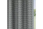 Grey Eyelet Aspen Pair Of Leaf Patterned Thermal Noise Reducing Room Darkening Curtains 229x229cm Grey Eyelet Aspen Pair Of Leaf Patterned Thermal Noise Reducing Room Darkening Curtains 229x229cm