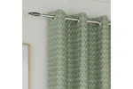 Green Eyelet Aspen Pair Of Leaf Patterned Thermal Noise Reducing Room Darkening Curtains 229x229cm Green Eyelet Aspen Pair Of Leaf Patterned Thermal Noise Reducing Room Darkening Curtains 229x229cm