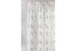 Grey Oasis Rod Pocket Pair Of Embroidered Leaf Design Voile Panel Sheer Curtains 140x229cm Grey Oasis Rod Pocket Pair Of Embroidered Leaf Design Voile Panel Sheer Curtains 140x229cm