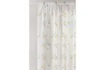 Natural Oasis Rod Pocket Pair Of Embroidered Leaf Design Voile Panel Sheer Curtains 140x122cm Natural Oasis Rod Pocket Pair Of Embroidered Leaf Design Voile Panel Sheer Curtains 140x122cm