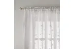 White Rod Pocket Belle Pair Of Sheer Floral Embroidery Voile Panels 140x229cm White Rod Pocket Belle Pair Of Sheer Floral Embroidery Voile Panels 140x229cm