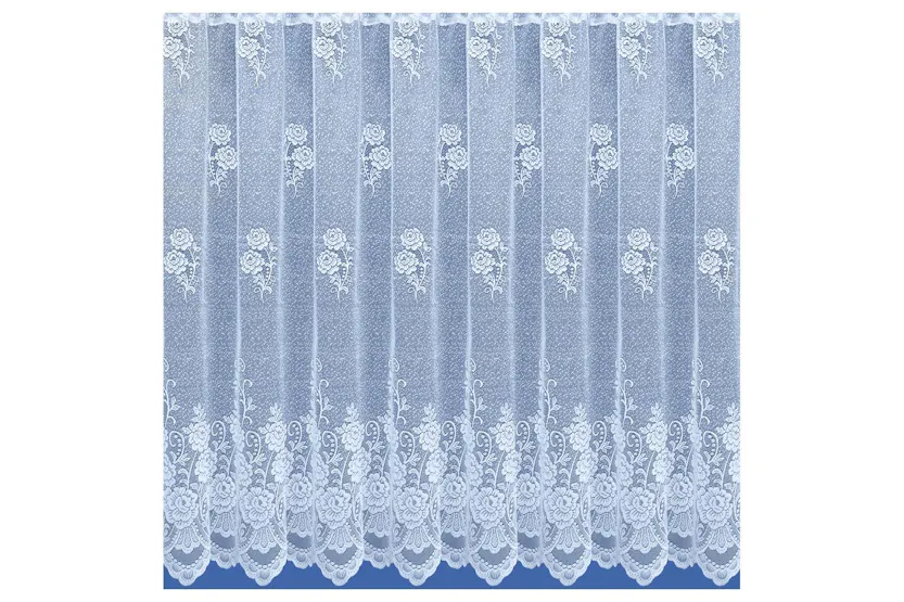Chicago Traditional Floral Heavy Lace Sheer Net Curtain Panel 500x101cm Chicago Traditional Floral Heavy Lace Sheer Net Curtain Panel 500x101cm