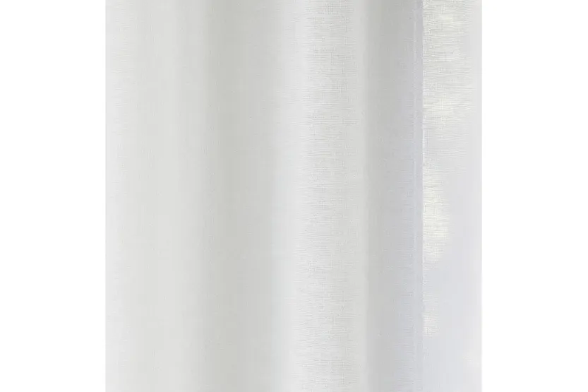 White Eyelet Crete Pair Of Plain Luxury Linen Look Sheer Panels 140x183cm White Eyelet Crete Pair Of Plain Luxury Linen Look Sheer Panels 140x183cm