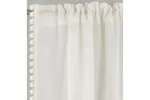 Grey Rod Pocket Sienna Pair Of Floral Paste Print Patterned Voile Panels 140x137cm Grey Rod Pocket Sienna Pair Of Floral Paste Print Patterned Voile Panels 140x137cm