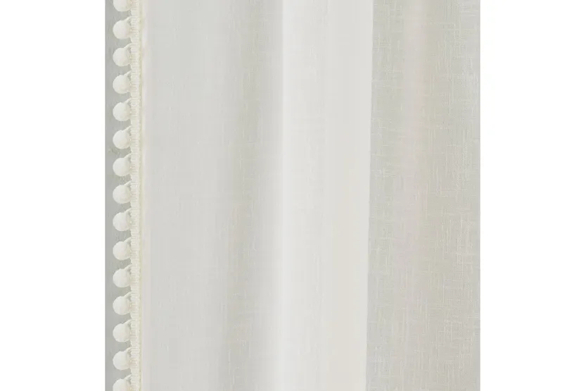 Grey Rod Pocket Sienna Pair Of Floral Paste Print Patterned Voile Panels 140x183cm Grey Rod Pocket Sienna Pair Of Floral Paste Print Patterned Voile Panels 140x183cm