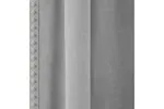 Grey Rod Pocket Tahiti Pair Of Pom-pom Trim Linen Look Voile Panels 140x183cm Grey Rod Pocket Tahiti Pair Of Pom-pom Trim Linen Look Voile Panels 140x183cm