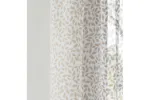 Natural Rod Pocket Willow Pair Of Leaf Print Linen Look Voile Panels 140x183cm Natural Rod Pocket Willow Pair Of Leaf Print Linen Look Voile Panels 140x183cm