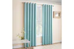 Sky Blue Eyelet Curtains Vogue Pair Of Thermal Noise Reducing Room Darkening Curtains 117x183cm Sky Blue Eyelet Curtains Vogue Pair Of Thermal Noise Reducing Room Darkening Curtains 117x183cm