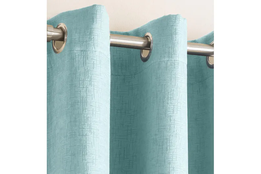 Sky Blue Eyelet Curtains Vogue Pair Of Thermal Noise Reducing Room Darkening Curtains 117x183cm Sky Blue Eyelet Curtains Vogue Pair Of Thermal Noise Reducing Room Darkening Curtains 117x183cm