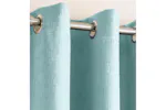 Sky Blue Eyelet Curtains Vogue Pair Of Thermal Noise Reducing Room Darkening Curtains 117x229cm Sky Blue Eyelet Curtains Vogue Pair Of Thermal Noise Reducing Room Darkening Curtains 117x229cm