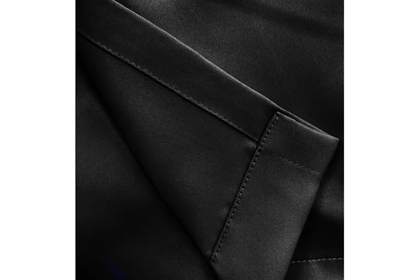Black Eyelet Nightfall Pair Of Room Darkening Supersoft Thermal Noise Reducing Curtains 117x137cm Black Eyelet Nightfall Pair Of Room Darkening Supersoft Thermal Noise Reducing Curtains 117x137cm