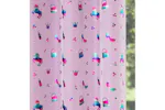 Pink Metallic Eyelet Charm Pair Of Room Darkening Thermal Noise Reducing Childrens Curtains 168x183cm Pink Metallic Eyelet Charm Pair Of Room Darkening Thermal Noise Reducing Childrens Curtains 168x183cm