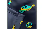 Blue Metallic Eyelet Infinity Pair Of Room Darkening Thermal Noise Reducing Childrens Curtains 168x137cm Blue Metallic Eyelet Infinity Pair Of Room Darkening Thermal Noise Reducing Childrens Curtains 168x137cm