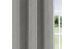 Grey Eyelet Chester Pair Of Herringbone Jacquard Thermal Noise Reducing Blackout Curtains 229x183cm Grey Eyelet Chester Pair Of Herringbone Jacquard Thermal Noise Reducing Blackout Curtains 229x183cm