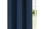 Navy Eyelet Chester Pair Of Herringbone Jacquard Thermal Noise Reducing Blackout Curtains 229x183cm Navy Eyelet Chester Pair Of Herringbone Jacquard Thermal Noise Reducing Blackout Curtains 229x183cm