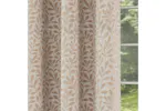 Natural Eyelet Sherwood Pair Of Jacquard Leaf Design Thermal Noise Reducing Blackout Curtains 229x229cm Natural Eyelet Sherwood Pair Of Jacquard Leaf Design Thermal Noise Reducing Blackout Curtains 229x229cm