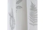 Grey Rod Pocket Bracken Pair Of Wild Leaf Print Linen Look Voile Panels 140x137cm Grey Rod Pocket Bracken Pair Of Wild Leaf Print Linen Look Voile Panels 140x137cm