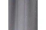 Grey Rod Pocket Jewel Pair Of Diamante Embellished Linen Look Voile Panels 140x229cm Grey Rod Pocket Jewel Pair Of Diamante Embellished Linen Look Voile Panels 140x229cm