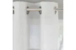 White Eyelet Header Andorra Pair Of Textured Fabric Header Linen Look Voile Panels 140x229cm White Eyelet Header Andorra Pair Of Textured Fabric Header Linen Look Voile Panels 140x229cm