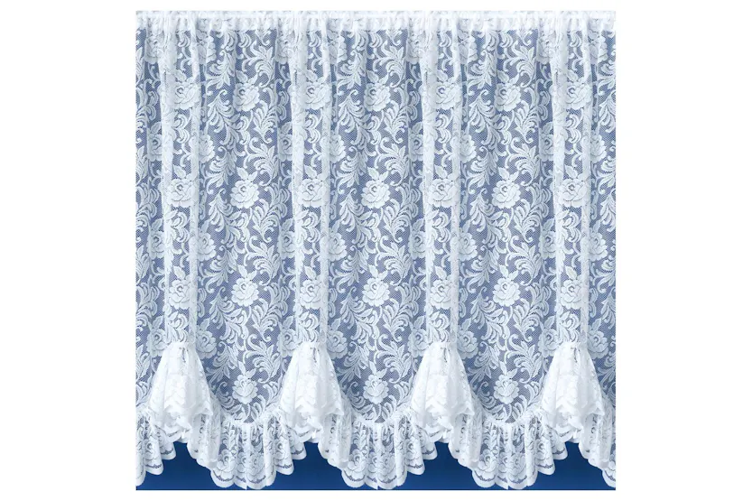 Kew White Flounce Net Panel 300x137cm Kew White Flounce Net Panel 300x137cm
