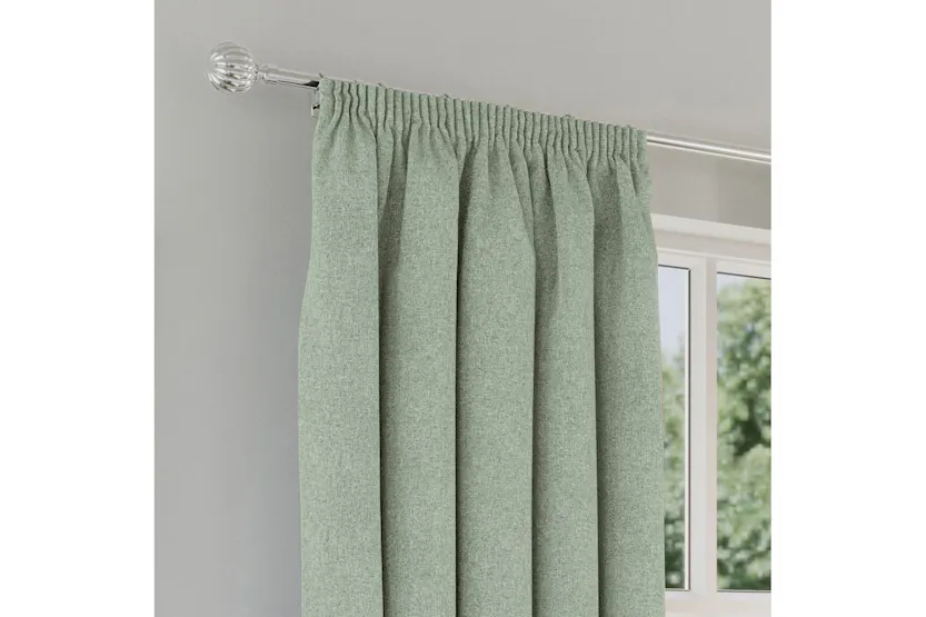 Green Plain Tape Top Dallas Pair Of Blackout Thermal Noise Reducing Curtains 168x229cm Green Plain Tape Top Dallas Pair Of Blackout Thermal Noise Reducing Curtains 168x229cm