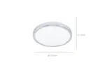 Eglo | Fueva Surface Mounted Circular Ceiling Light | Chrome Eglo | Fueva Surface Mounted Circular Ceiling Light | Chrome
