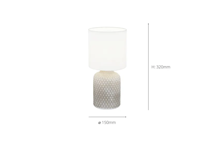Eglo | Bellariva Table Lamp | Grey/White Eglo | Bellariva Table Lamp | Grey/White