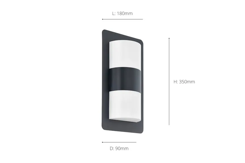 Eglo | Cistierna Wall Light | Anthracite Eglo | Cistierna Wall Light | Anthracite