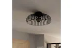 Eglo | Mogano 3 Caged Style Ceiling Light | 43 cm | Black Eglo | Mogano 3 Caged Style Ceiling Light | 43 cm | Black