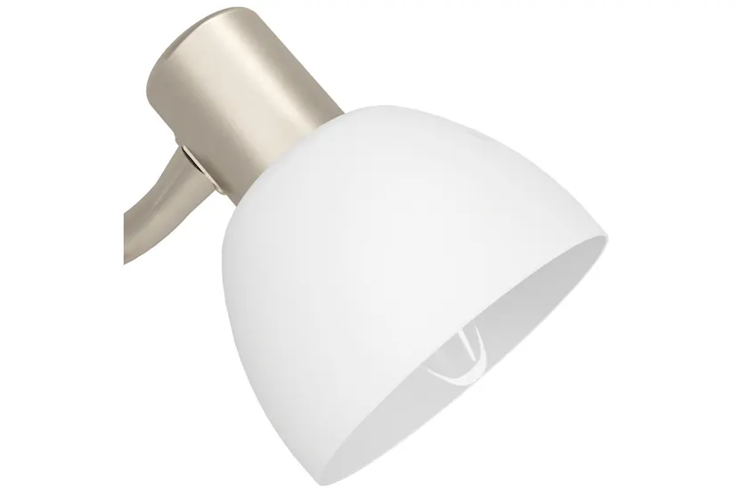 Eglo | Macere Desk Lamp | Nickel/White Eglo | Macere Desk Lamp | Nickel/White