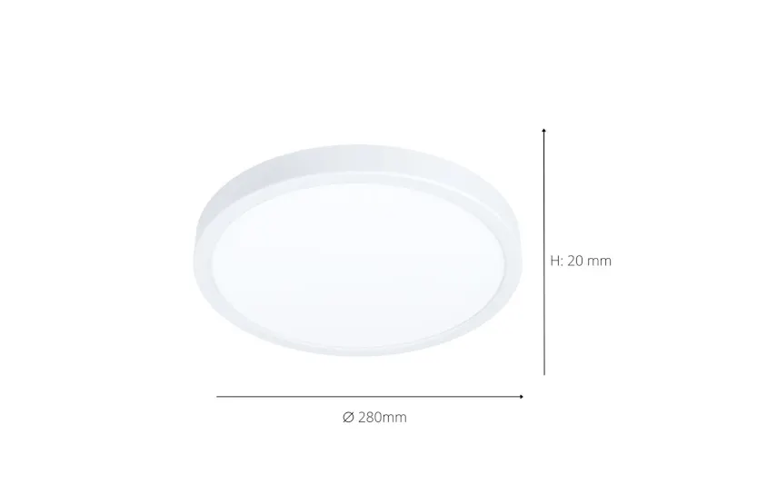 Eglo | Fueva Surface Mounted Circular Ceiling Light | White Eglo | Fueva Surface Mounted Circular Ceiling Light | White