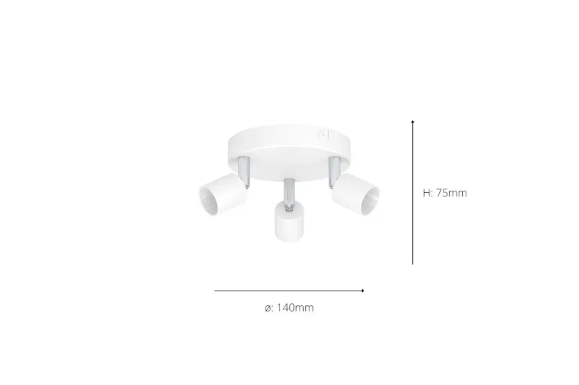 Eglo | Basic Stecci-e Eco Friendly 3-light Spotlight | White Eglo | Basic Stecci-e Eco Friendly 3-light Spotlight | White