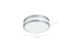 Eglo Palermo Led Whitechrome Wall Ceiling Light Eglo Palermo Led Whitechrome Wall Ceiling Light