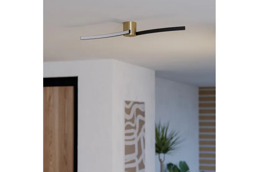 Eglo | Aieta Minimalist Ceiling Light | Gold/Black Eglo | Aieta Minimalist Ceiling Light | Gold/Black