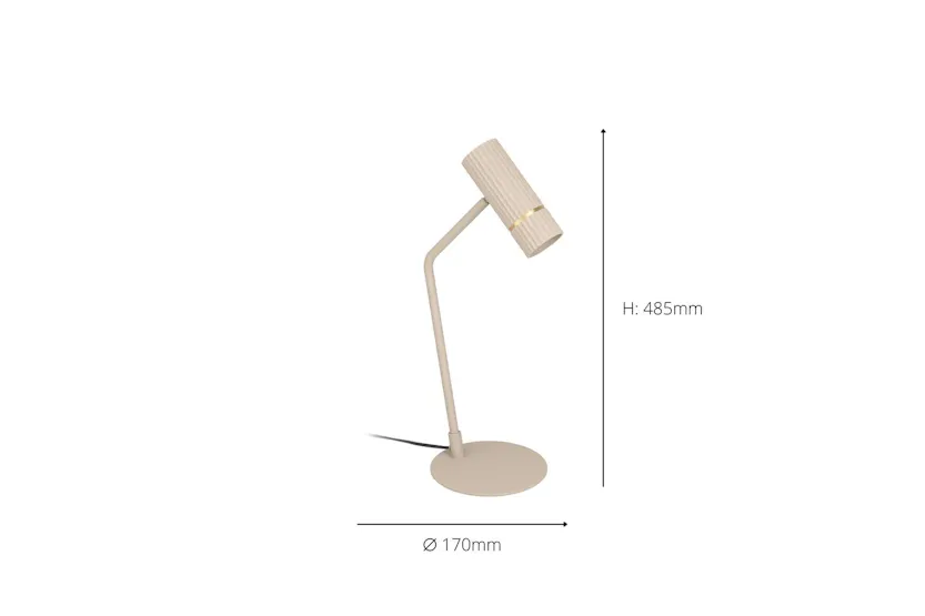 Eglo | Caminia Steel Monochrome Desk Lamp | Sandy Eglo | Caminia Steel Monochrome Desk Lamp | Sandy