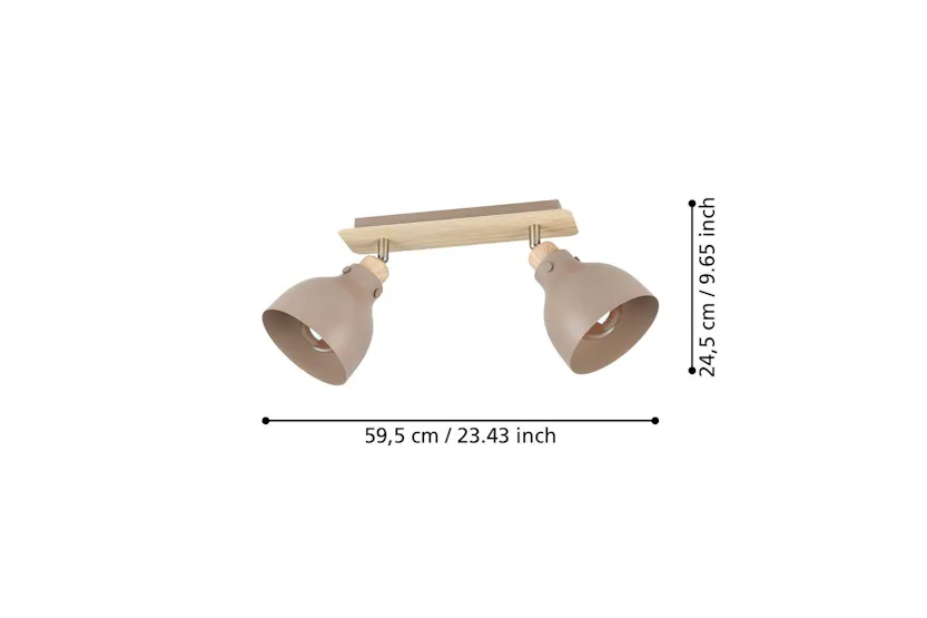 Eglo | Arrecife Steel 2-light Spotlight | Sandy Eglo | Arrecife Steel 2-light Spotlight | Sandy