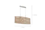 Eglo | Sendero Maple Wood Pendant Light | Silver/Brown Eglo | Sendero Maple Wood Pendant Light | Silver/Brown