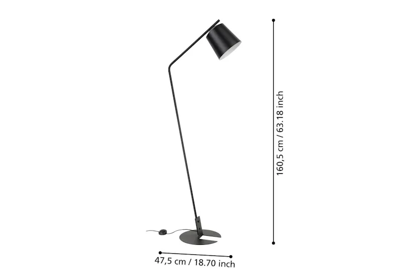 Eglo | Oneda Floor Lamp | Black/White Eglo | Oneda Floor Lamp | Black/White