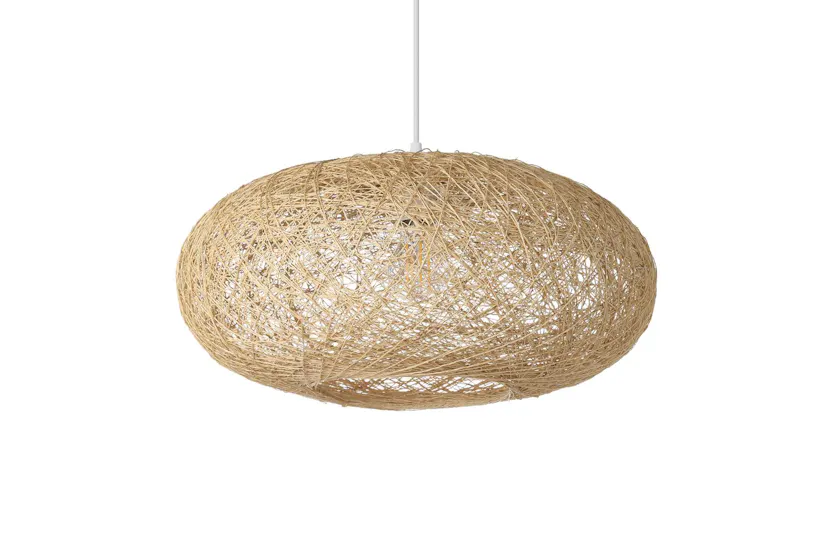 Eglo | Campilo Thread and Plastic Contemporary Pendant Light | White/Beige Eglo | Campilo Thread and Plastic Contemporary Pendant Light | White/Beige